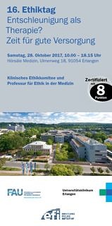 Zum Artikel "16. Ethiktag des Klinischen Ethikkomitees am 28.10.2017"