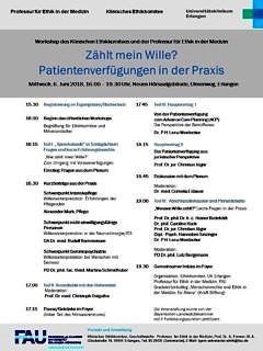 Zum Artikel "Workshop: Zählt mein Wille? Patientenverfügungen in der Praxis"