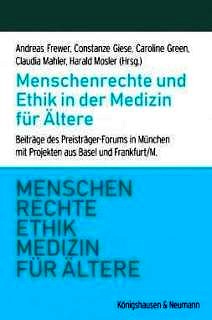 Cover des Buches "Menschenrechte und Ethik in der Medizin für Ältere"