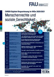 Flyer zur CHREN Digitalen Ringvorlesung WiSe 2020/2021