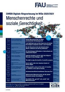 Flyer zur CHREN Digitalen Ringvorlesung WiSe 2020/2021